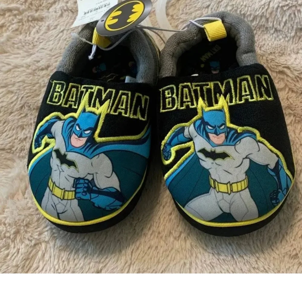 Batman NWT Batman Toddler Boys Slippers Size 7/8 - New Kids | Color: Black